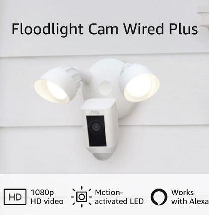 Ring Floodlight Wired Plus Camera - B08F69M456