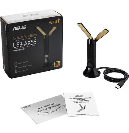 ASUS WIFI 6 AX1800 USB WIFI ADAPTER, OFDMA, MU-MIMO - USB-AX56