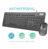 Azio Antimicrobial Keyboard and Mouse Combo - KM535