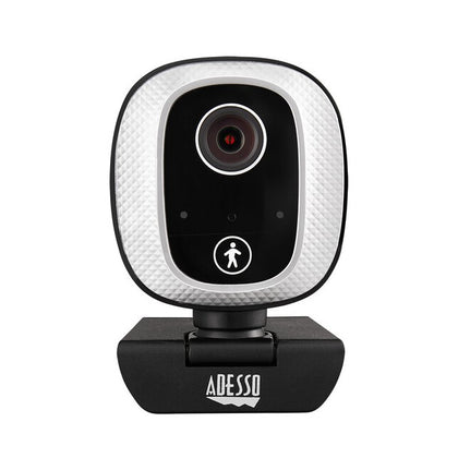 Adesso 1080P HD Face Tracking Webcam, 305° AI-Powered Motion Tracking - CyberTrack M1