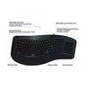 Adesso 3 color Illiminated 2X Large Keyboard, Split Key Design - AKB-150EB