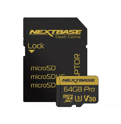 NextBase Dash Cam Go Pack Micro  Sd Card - NBDVRGP64U3