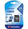VERBATIM  64GB MICROSDXC CLASS 10 UHS -1 W/ADAPTER - 5128943