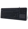 Adesso Antimicrobial Waterproof Touchpad Keyboard, Multimedia Hot Keys - AKB-270UB