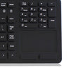 Adesso Antimicrobial Waterproof Touchpad Keyboard, Multimedia Hot Keys - AKB-270UB