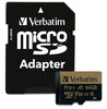 VERBATIM  64GB Pro Plus 666X microSDXC Memory Card with Adapter - 6255422