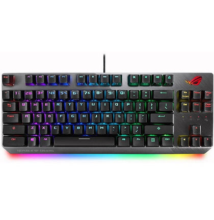 Asus TKL wired mechanical RGB gaming keyboard - X802 STRIX SCOPE TKL/RD/US