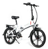 SAMEBIKE 20inch new version 350W foldable electric bike white - 20LVXD30-II