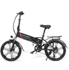 SAMEBIKE 20inch new version 350W foldable electric bike white - 20LVXD30-II