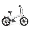 SAMEBIKE 20inch new version 350W foldable electric bike white - 20LVXD30-II