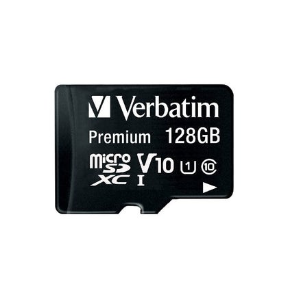 VERBATIM 128GB Premium microSDXC Memory Card with Adapter - 5594075