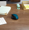 VERBATIM  silent ergonomic wireless blue LED mouse dark teal - 6487411