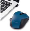VERBATIM  silent ergonomic wireless blue LED mouse dark teal - 6487411