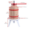 Costway 1.6 Gallon Fruit and Wine Press Wood Basket - HW51296