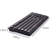 VERBATIM  Wireless Keyboard and Mouse, media controls - 70724