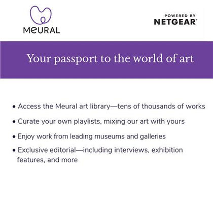 Netgear Meural SUBSCRIPTION for the Entire digital Art Library  - MCMYA-10000S