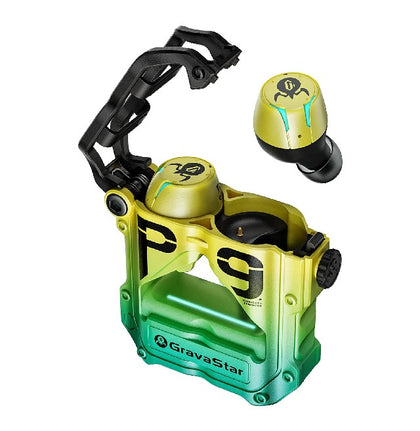 Gravastar Sirius Pro True Wireless Earbuds, neon green - P9_GRN