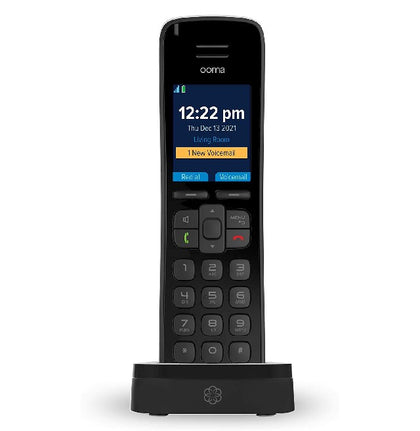 Ooma HD3 Handset, Color Display, Online Phonebook - OOMA_HD3_BLACK_CA