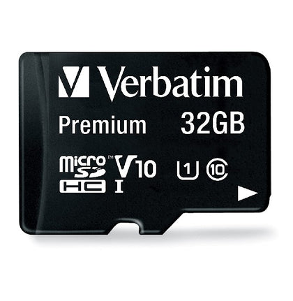 VERBATIM  32GB MICROSDHC CLASS 10 W/ADAPTER,  microSDHC - 5128942