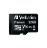 VERBATIM  32GB MICROSDHC CLASS 10 W/ADAPTER,  microSDHC - 5128942