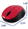 VERBATIM SILENT WIRELESS BLUE LED MOUSE SILVER - 6033776